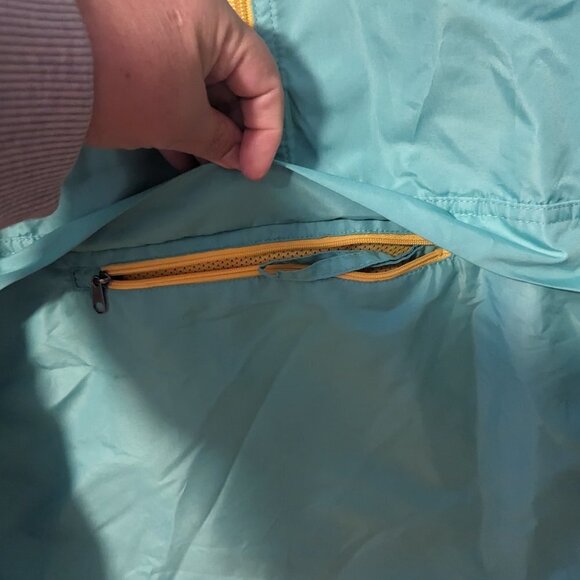 Dutch Bros 1/4 Zip Hooded Pullover Windbreaker Jacket Green Lightweight Small - Picture 8 of 8